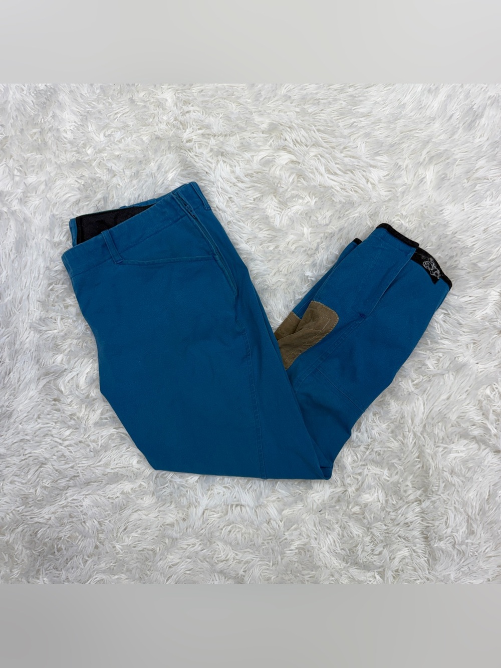 Women’s Size 34R Blue Tailored Sportsman Knee Patch Horseback Riding Breeches